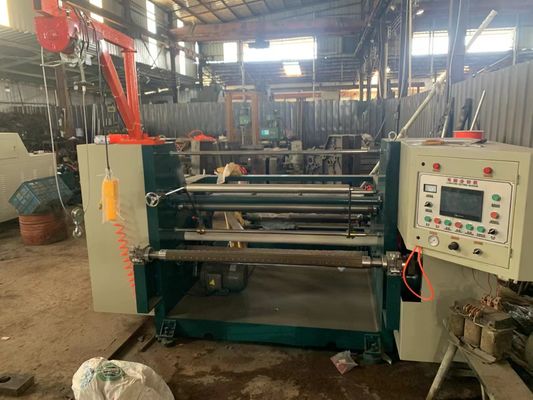 หมุนเดียว หนังกระดาษ Rewinding And Slitting เครื่องม้วน Slitter Rewinder มุมเดียว