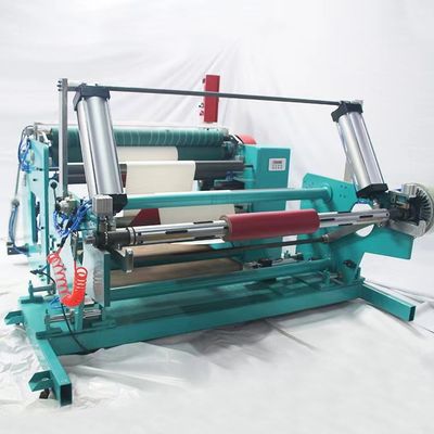 PLC การควบคุมของขวัญ Rewinding และตัดเครื่องกระดาษ Roll Slitter Rewinder 600mm