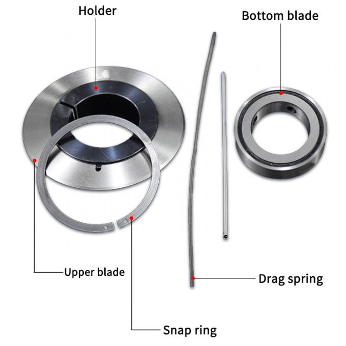 กลม ความละเอียดสูง Rotary ตัดใบมีด Pvc Edge Blade ใบมีด Rotary ใบมีด ตัดเครื่อง ผงกระดาษ เทปติด ตัดเครื่อง 16